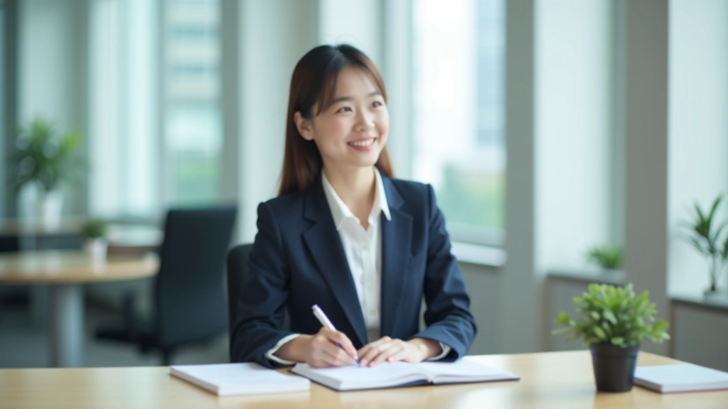 Hong Kong professional workspace with goal planning materials
