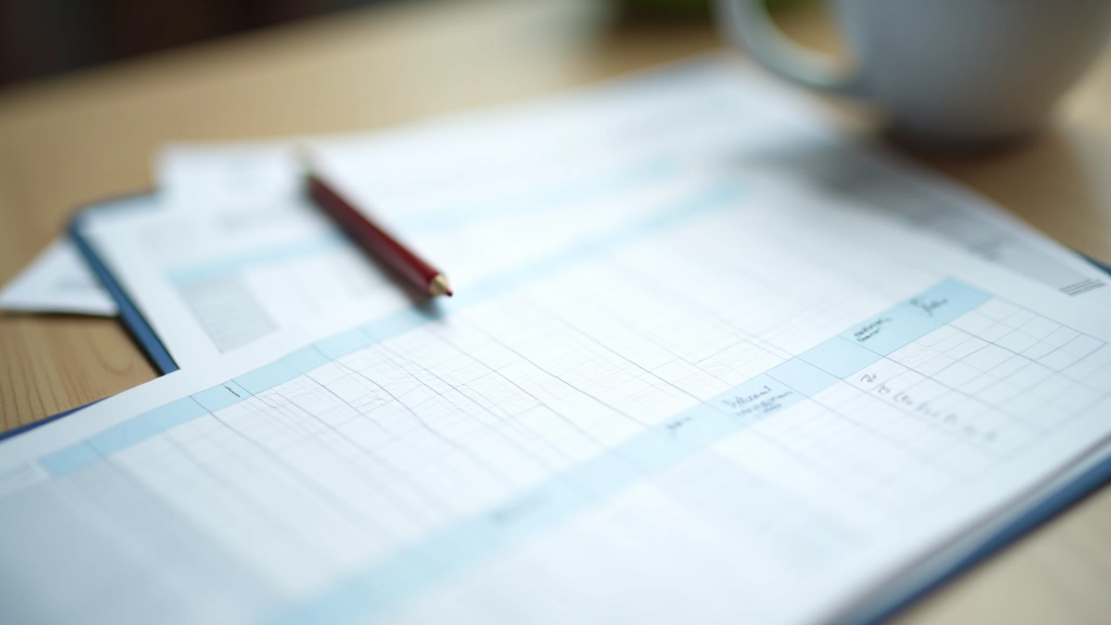 Spreadsheet with organized data columns showing progress metrics tracked over weeks